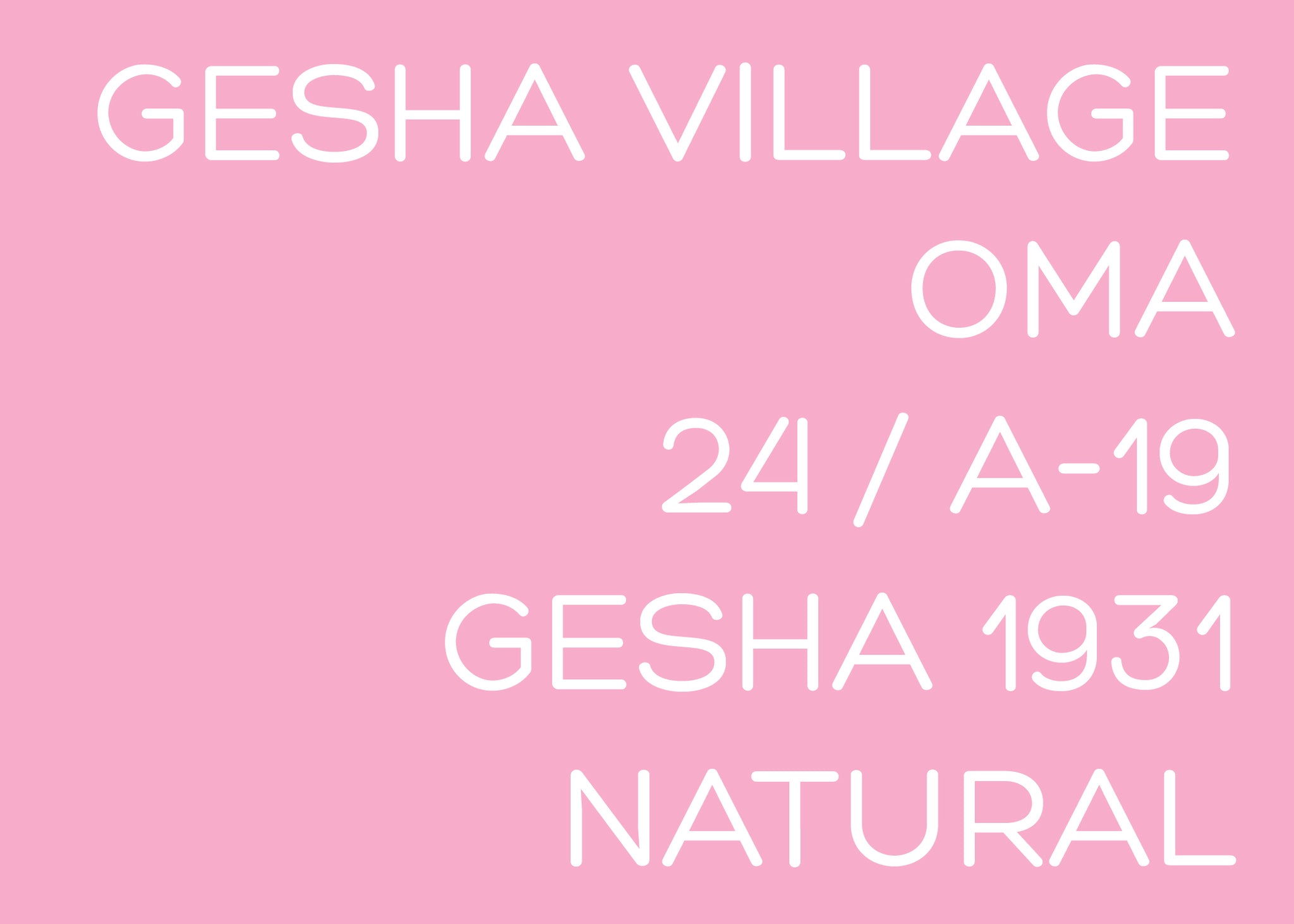 GESHA VILLAGE - OMA - LOT 24/A-19 - ETHIOPIA